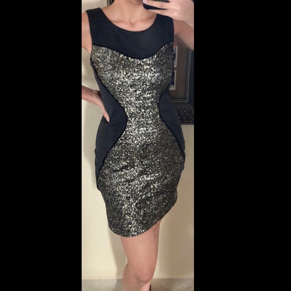 Gianni bini sequin sleeveless dress